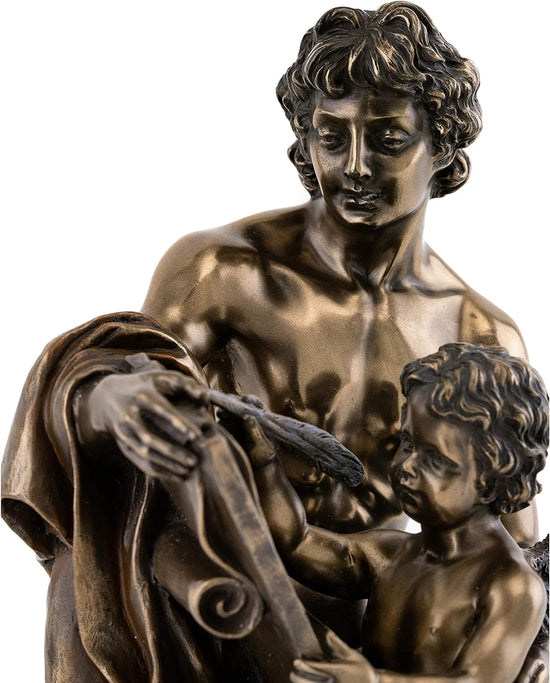Greek Poet Anacreon Inspired by Love Cold-Cast Bronze 8 3/4" Statue