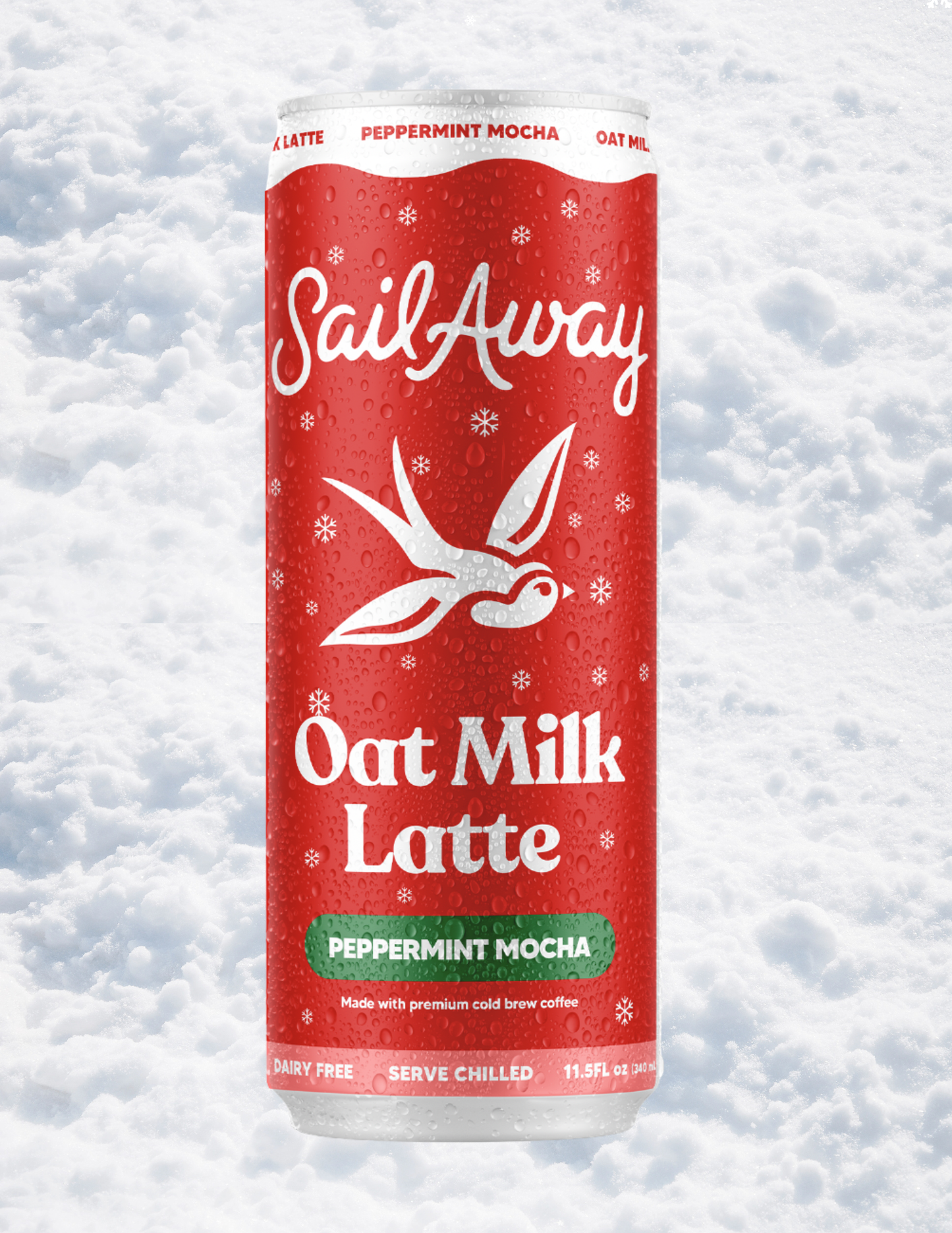Oat Milk Latte - PEPPERMINT MOCHA (Holiday Seasonal)