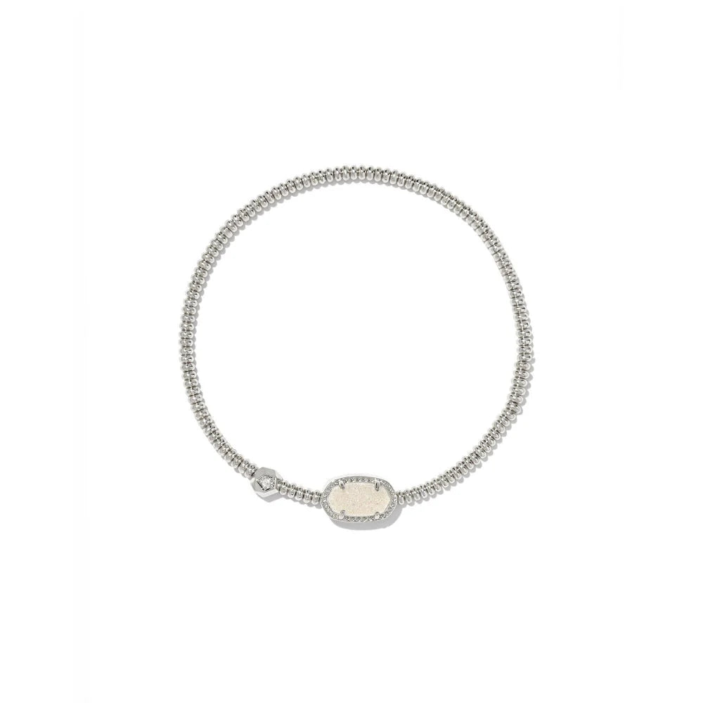 Kendra Scott  - Grayson Stretch Bracelet Iridescent Drusy - Rhodium