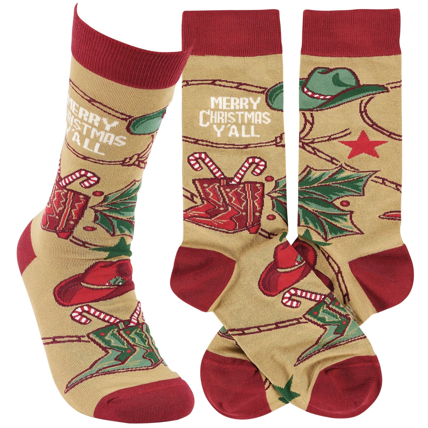 Merry Christmas Y'all Socks