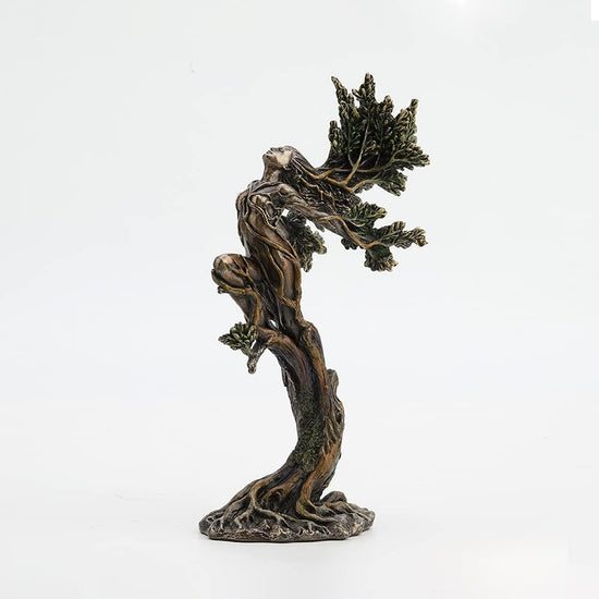 Dancing Forest Nymph Elemental Cold-Cast Bronze Statue