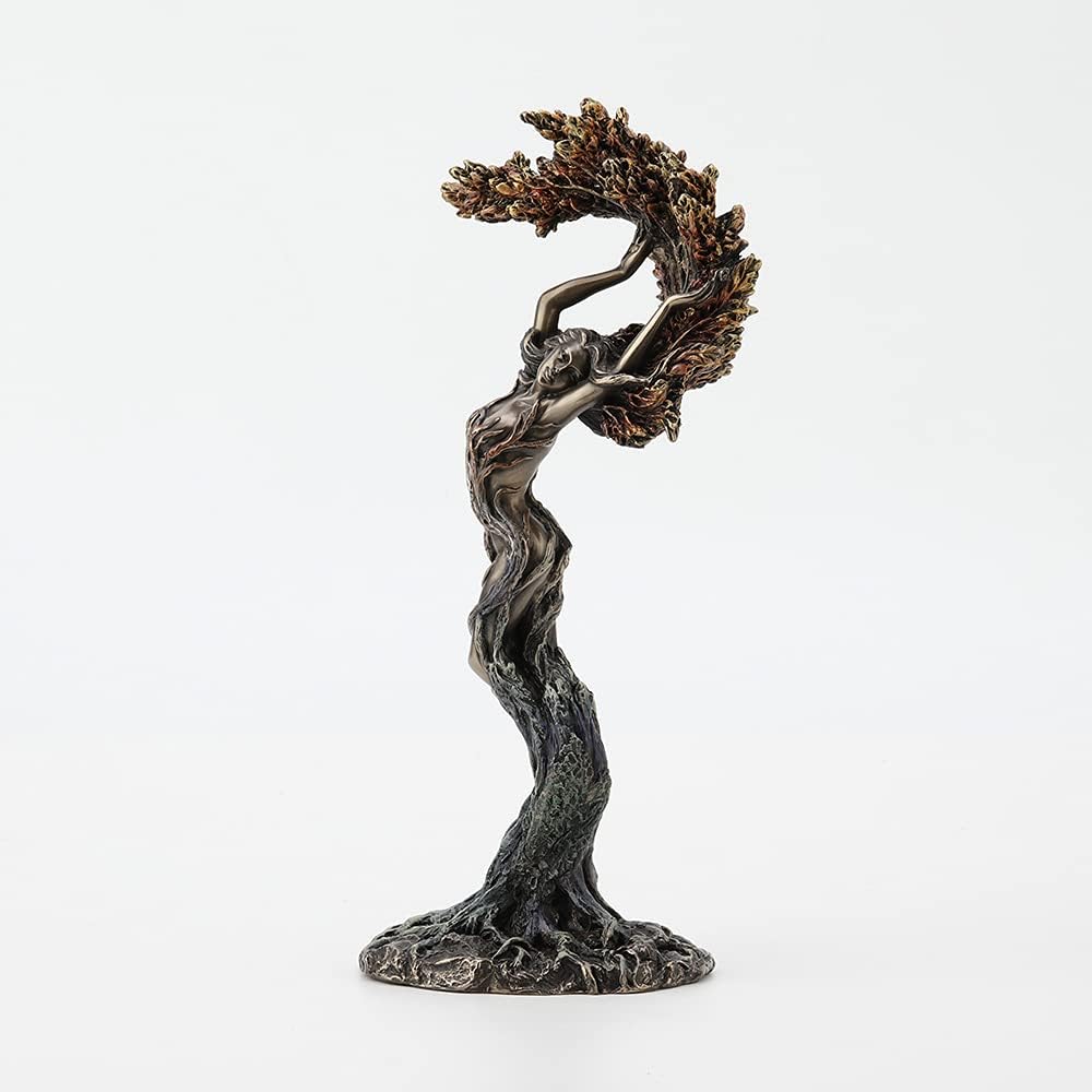 Dancing Forest Nymph Shimmer Cold-Cast Bronze Statue