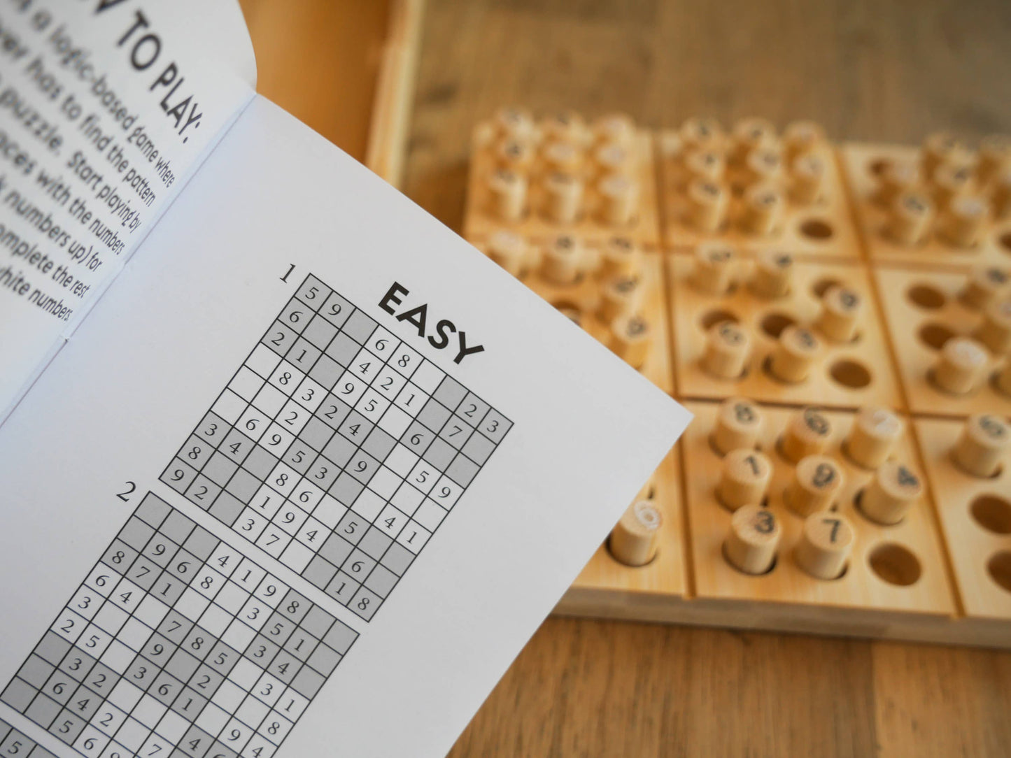 Ecologicals Bamboo Sudoku Board Game, 30 Puzzles