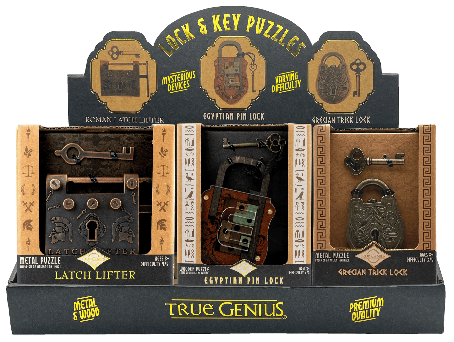 Trick Lock & Key Puzzle