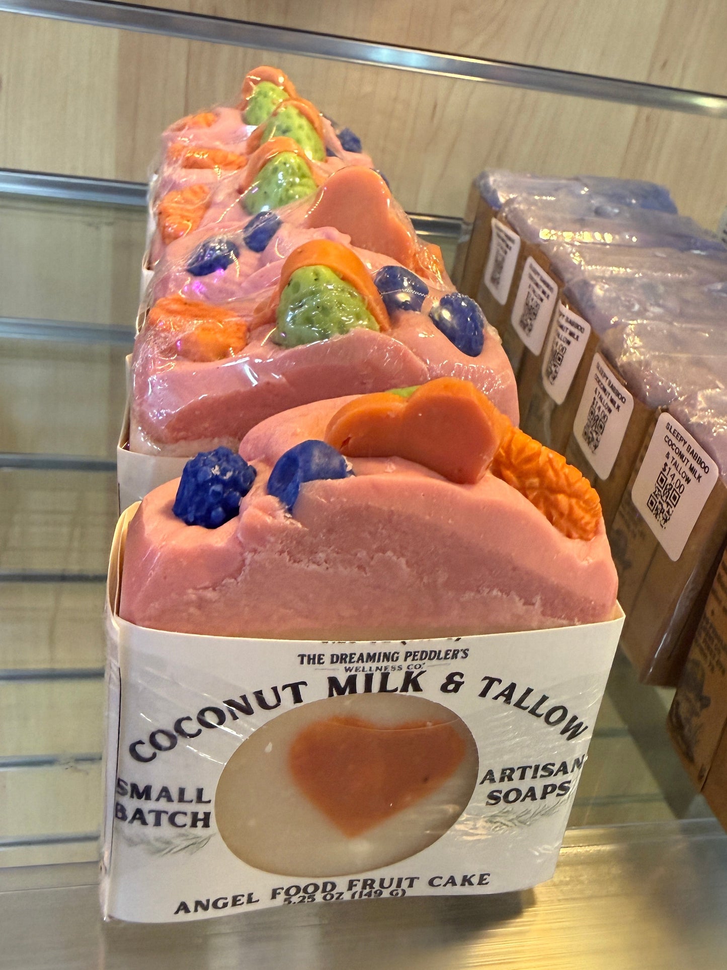 Angel Food Fruit Cake - Goat Milk and Tallow Soap Bar