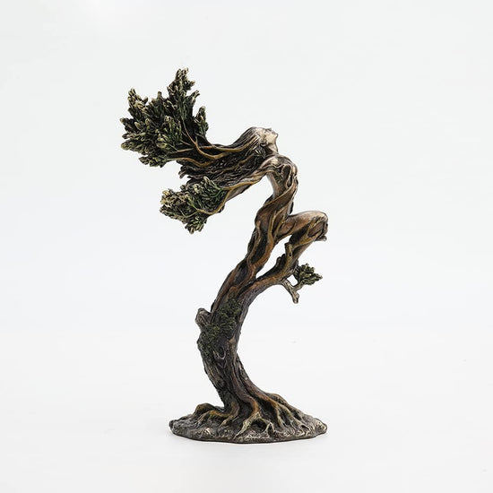 Dancing Forest Nymph Elemental Cold-Cast Bronze Statue