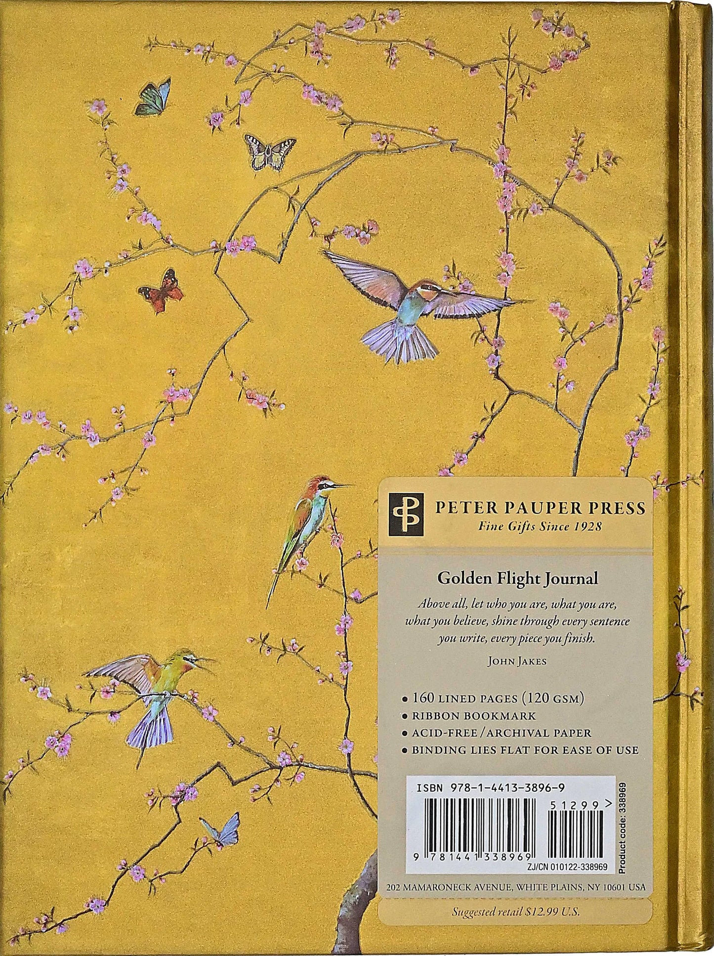 Peter Pauper Press Artisan Journals Golden Flight Journal