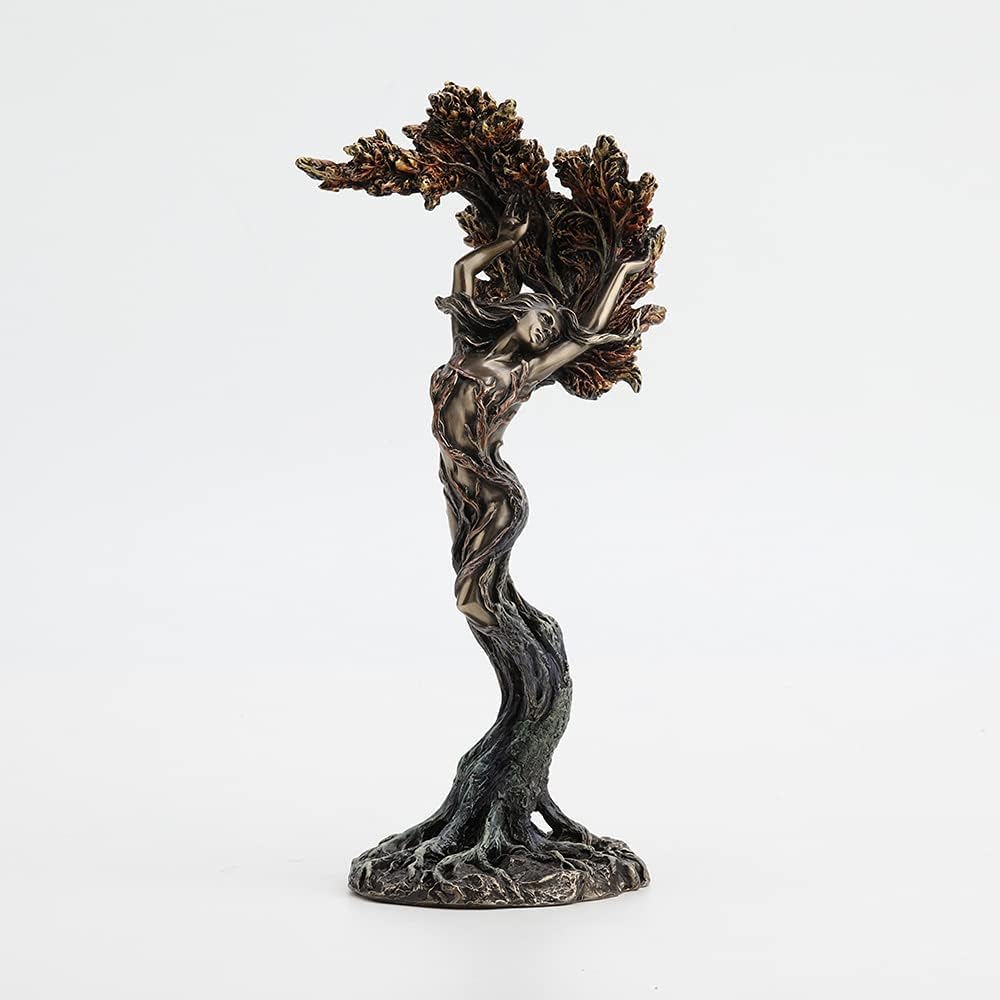 Dancing Forest Nymph Shimmer Cold-Cast Bronze Statue