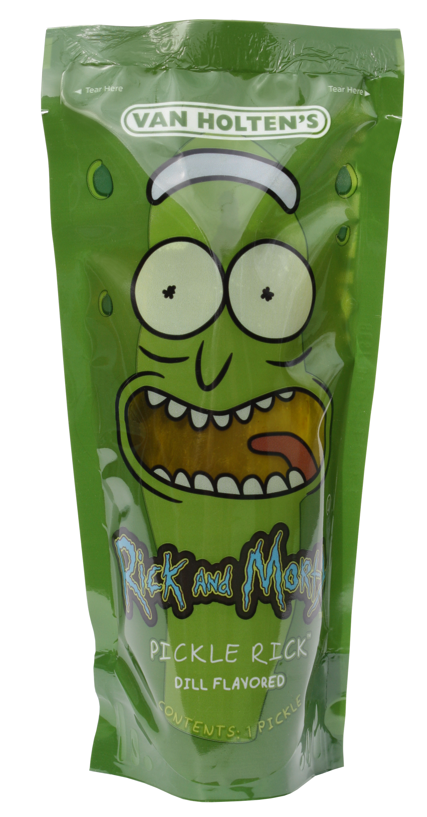 Van Holten's Rick & Morty Pickle Rick Pouch, 12ct