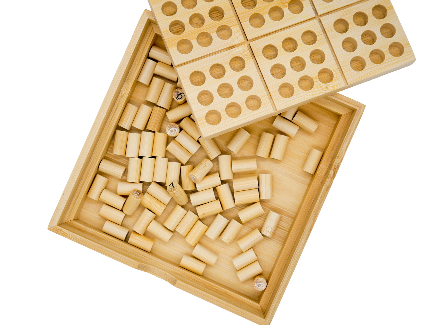 Ecologicals Bamboo Sudoku Board Game, 30 Puzzles