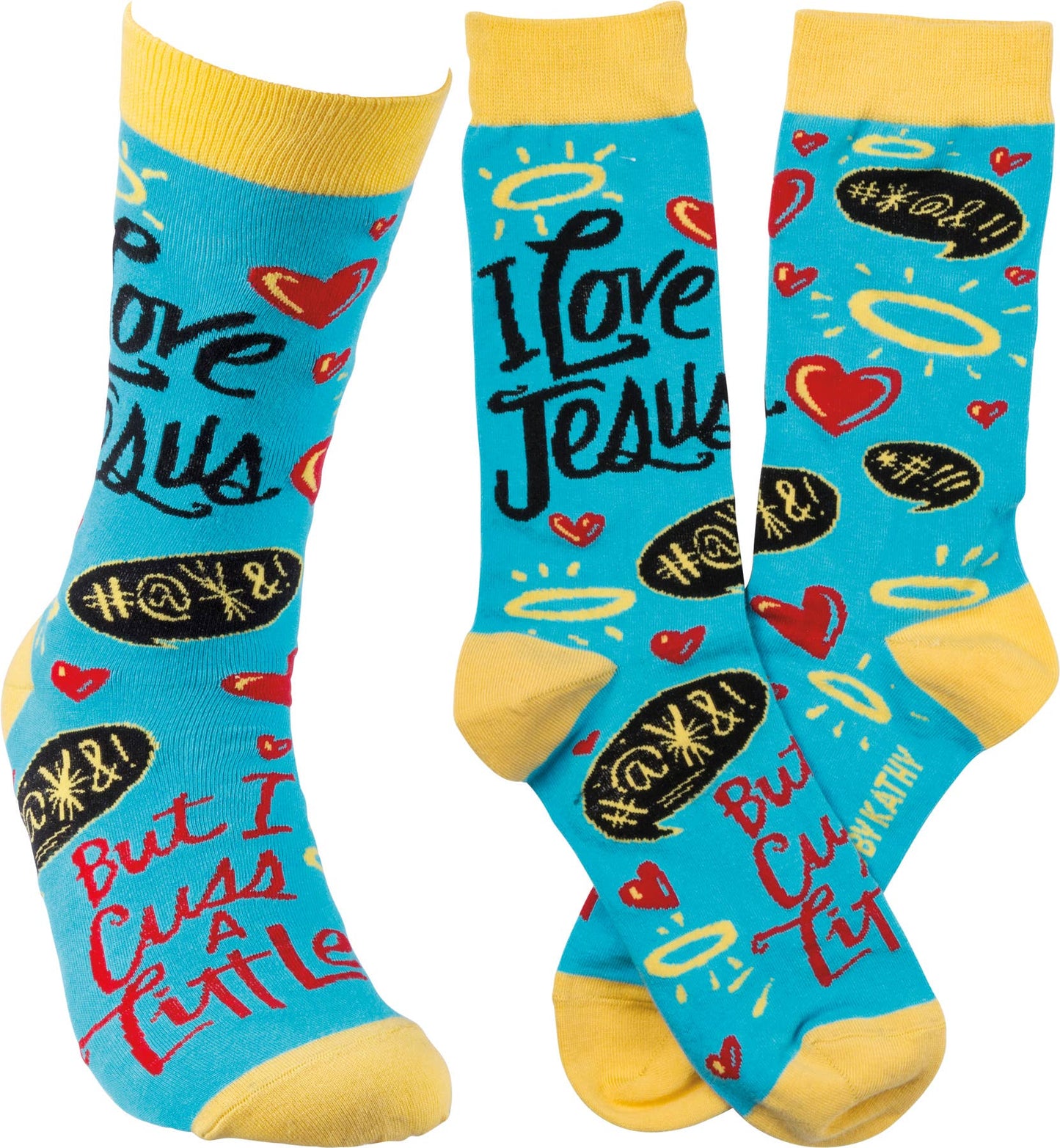 I Love Jesus But I Cuss A Little Socks