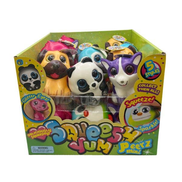 Squeesh Yum Sparkle Mini Peerz, 24ct Display