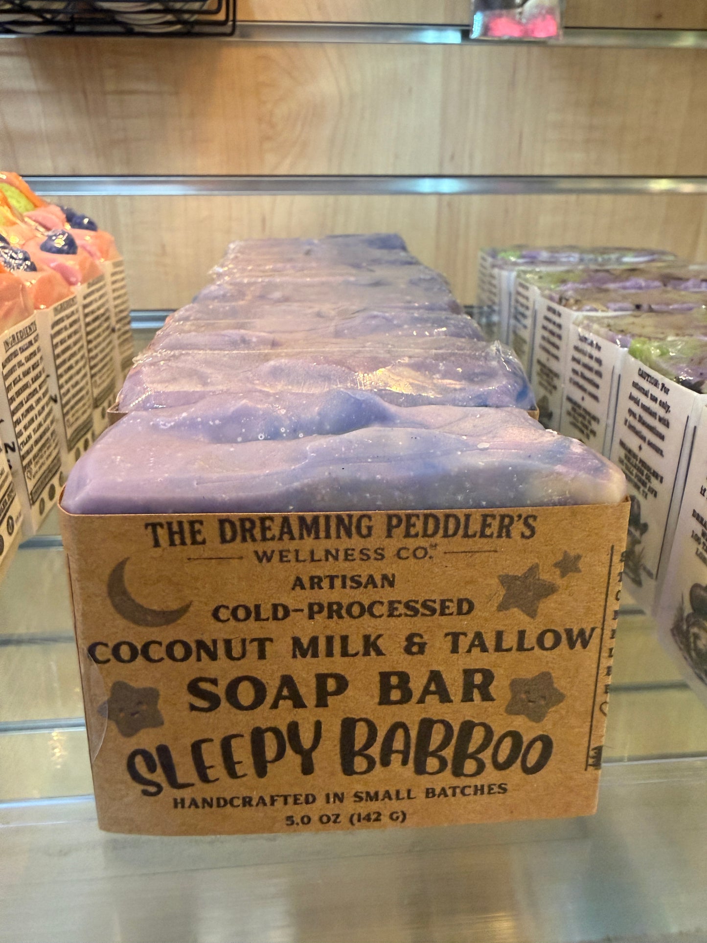 Sleepy Babboo Coconut Milk and Tallow Soap Bar - Lavender and Roman Chamomile