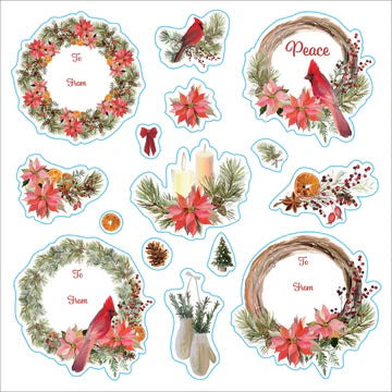 Artisan 580ct. Sticker Books | Christimas Merry and Bright