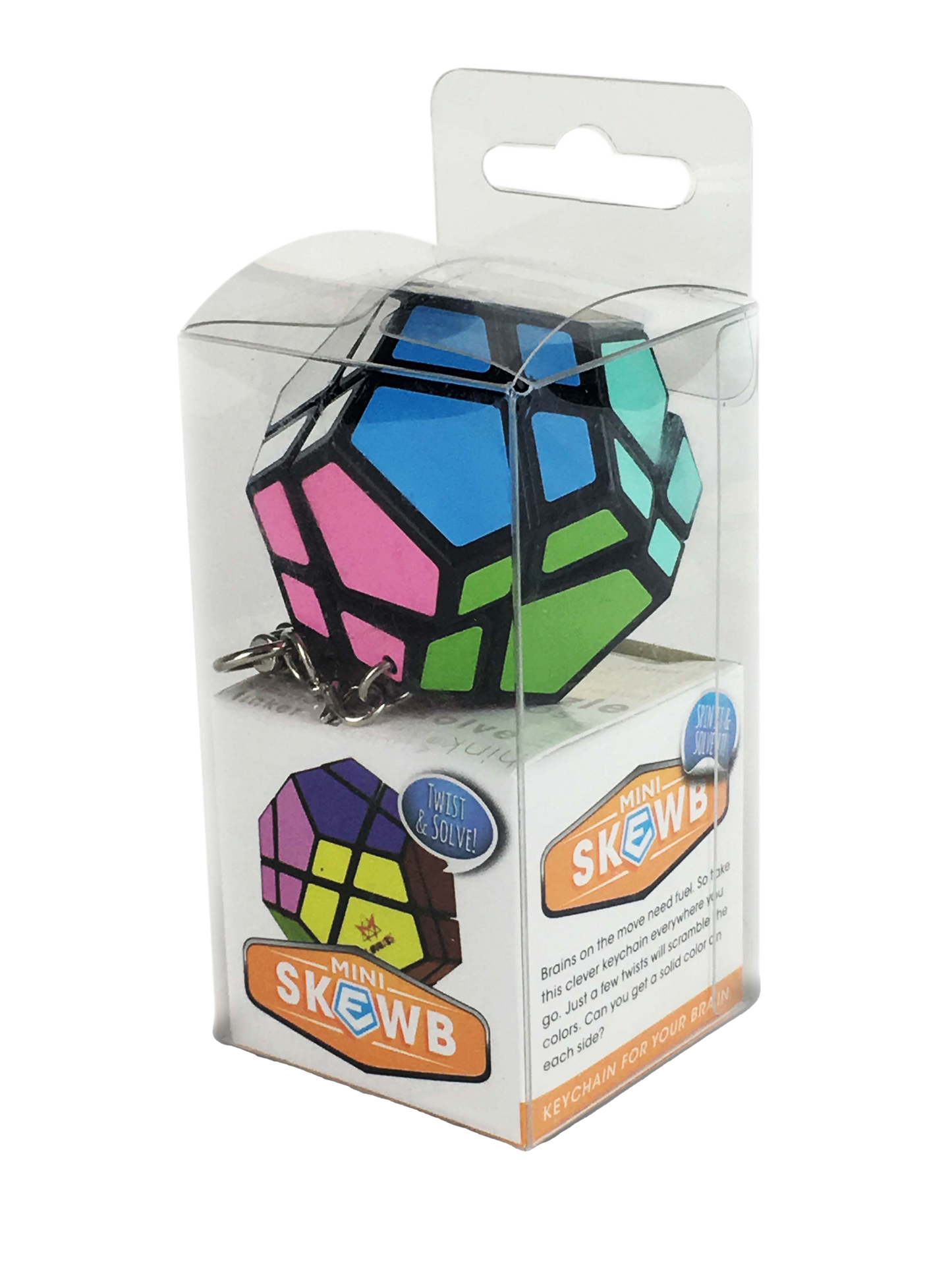 Meffert's Mini Skewb Twisty Puzzle Keychain