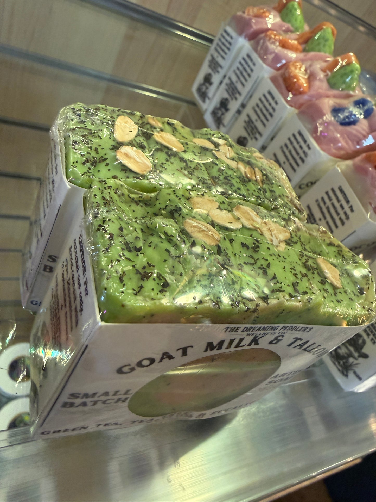 Goat Milk and Tallow Soap Bar - Green Tea, Tea Tree, Eucalyptus
