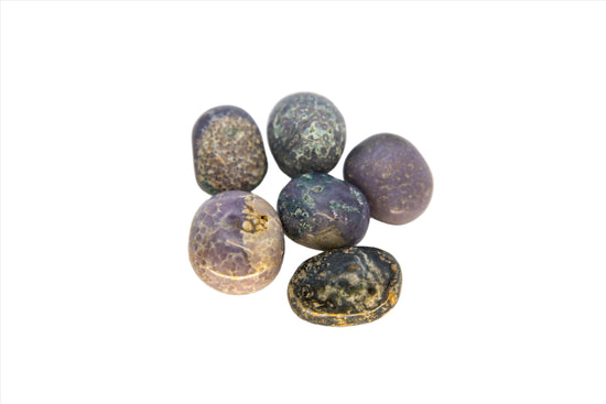 Natural, Hand-Selected Grape Agate Tumbled Stone Individual Pieces
