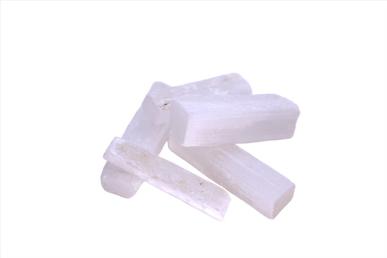 Natural, Hand-Selected Selenite Small Rough Stone Individual Pieces