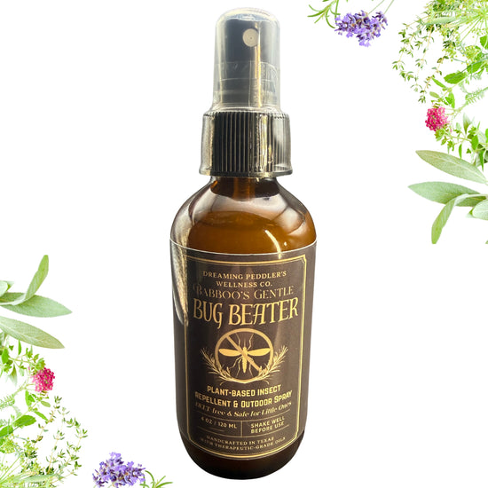 Dreaming Peddler's Wellness Co. Essential Oil Plant-Based Insect Repellent & Outdoor Spray | Babboo's Gentle Bug Beater | 4oz.