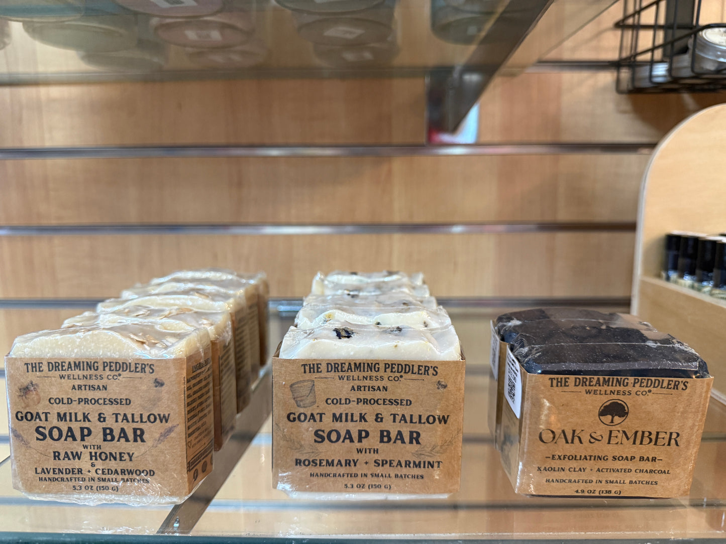 Goat Milk and Tallow Soap Bar - Raw Honey, Lavender and Cedarwood