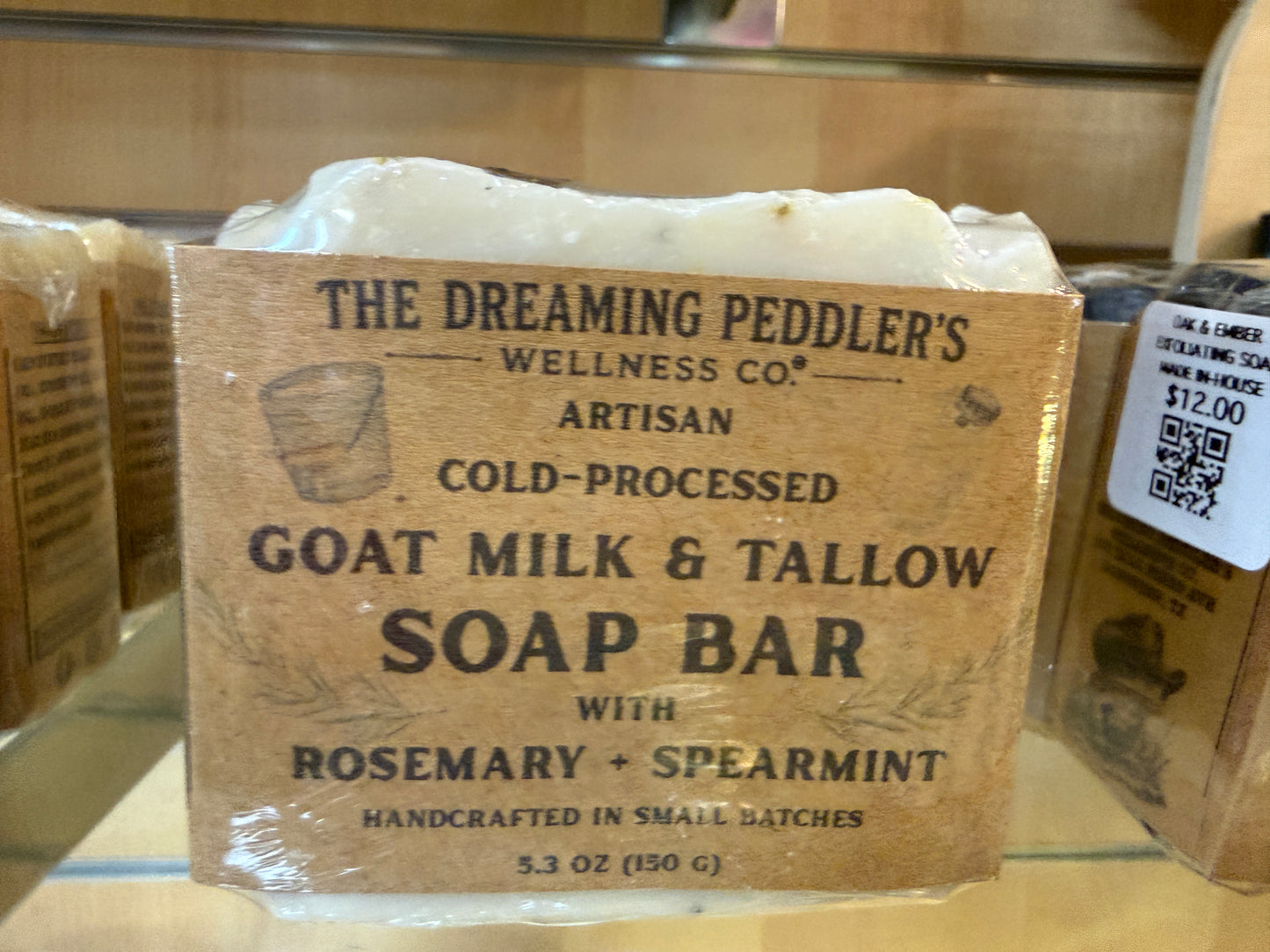 Goat Milk and Tallow Soap Bar - Rosemary and Spearmint