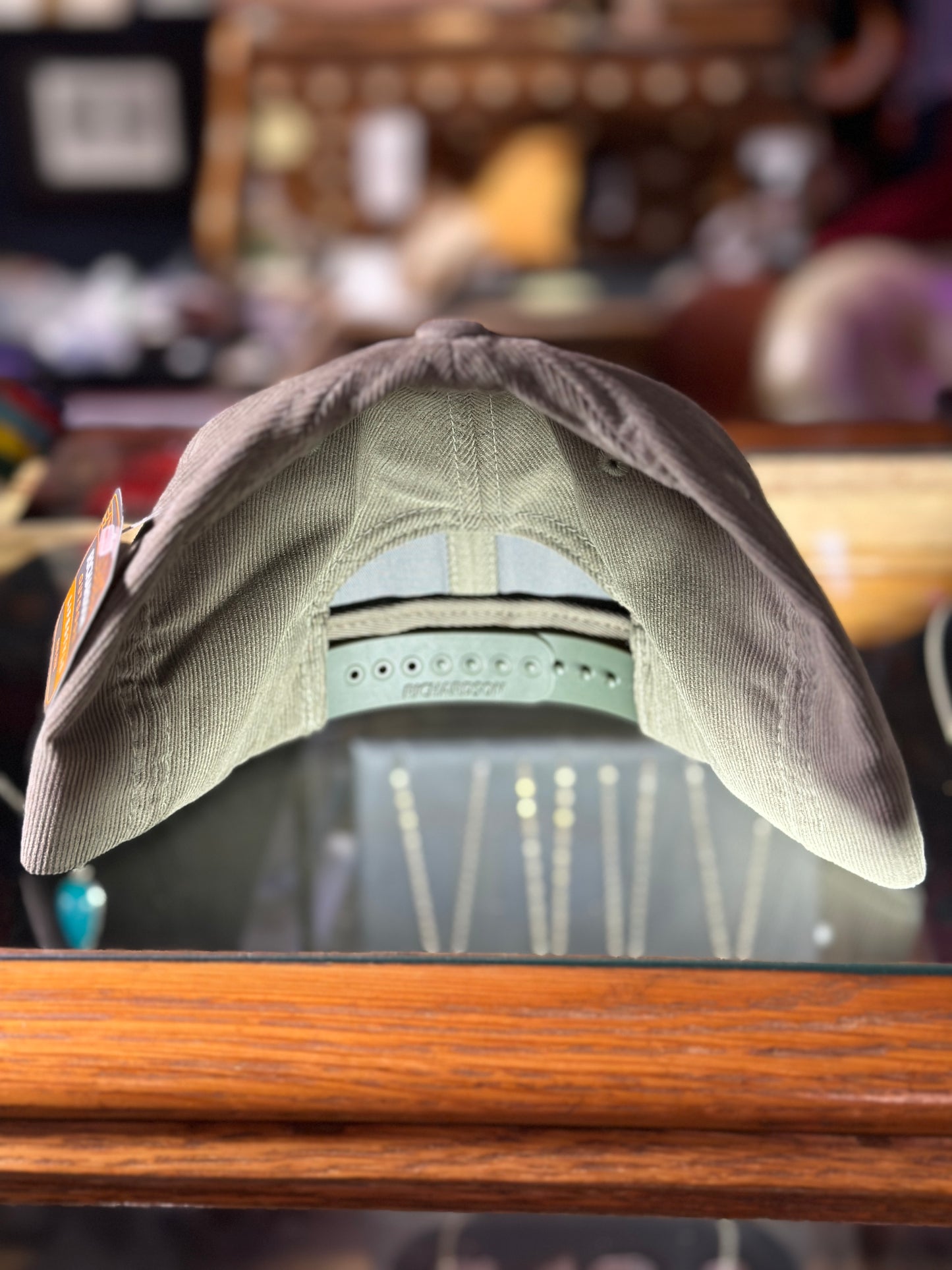 The Dreaming Peddler Corduroy Richardson Snapback Hat Olive Green