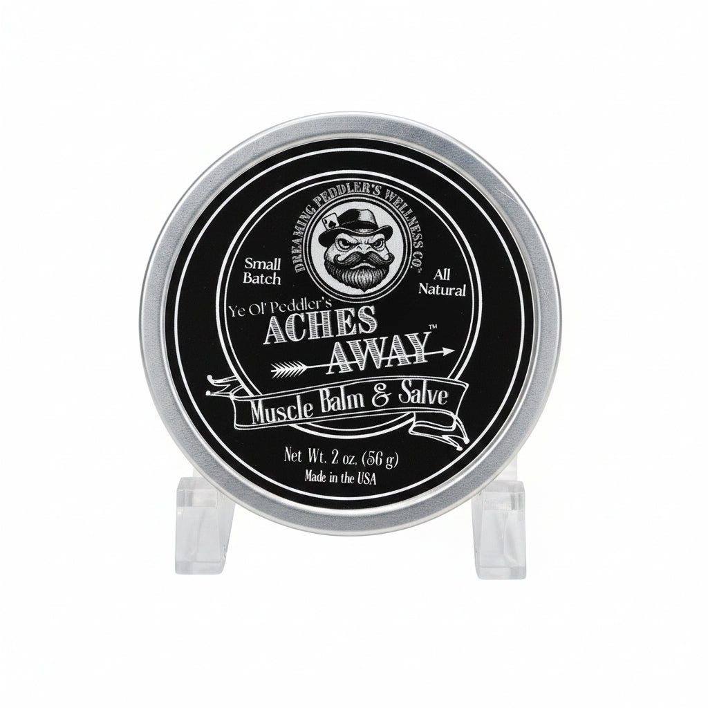 Dreaming Peddler's Wellness Co | Aches Away Tallow & Beeswax Balm | 2oz.