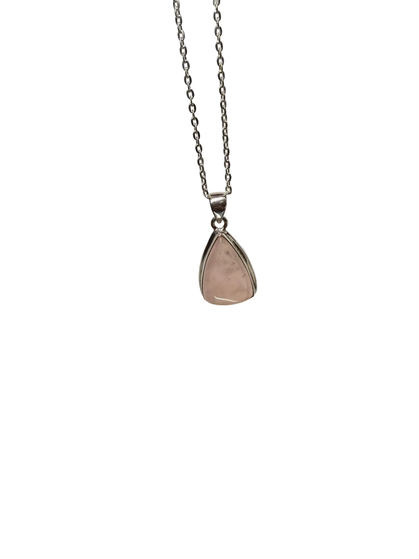 Rose Quartz Polished Sterling Silver Pendant | Madagascar