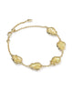 Kendra Scott  - Adriana Scallop Frame Bracelet Yellow Iridescent Abalone- Gold