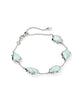 Kendra Scott  - Adriana Scallop Frame Bracelet Sea Green Chrysocolla - Rhodium