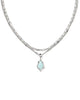 Kendra Scott  - Adriana Scallop Frame Multi Stand Necklace Sea Green Chrysocolla - Rhodium
