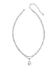 Kendra Scott  - Adriana Scallop Frame Multi Stand Necklace Sea Green Chrysocolla - Rhodium