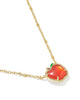 Kendra Scott- Apple Short Pendant Necklace Red Illusion - Gold