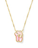 Kendra Scott  - Ballet Pendant Necklace - Gold and Blush Mother Of Pearl