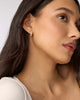 Kendra Scott  - Cailin Crystal Huggie Earrings White CZ (April)- Gold