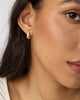 Kendra Scott  - Cailin Crystal Huggie Earrings White CZ (April)- Gold
