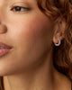 Kendra Scott  - Cailin Crystal Huggie Earrings White CZ (April) - Rhod