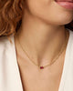 Kendra Scott  - Cailin Pendant Necklace Burgundy Crystal (July) - Gold