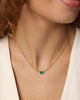 Kendra Scott  - Cailin Pendant Necklace Green Crystal (May) - Gold