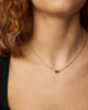 Kendra Scott  - Cailin Pendant Necklace Purple Crystal (February) - Gold
