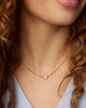 Kendra Scott  - Cailin Pendant Necklace White Iridescent Crystal (October) - Gold