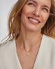 Kendra Scott- Cross Pendant White Lab Grown Opal Necklace- Gold
