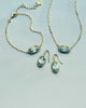 Kendra Scott  - Lee Luxe Drop Earring Light Blue CZ- Gold