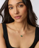 Kendra Scott  - Elisa Necklace Emerald Cats Eye- Gold