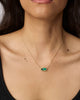 Kendra Scott  - Elisa Necklace Emerald Cats Eye- Gold