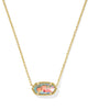 Kendra Scott  - Elisa Necklace Dichroic Glass - Gold