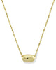 Kendra Scott  - Elisa Necklace Riveted Short Green Malachite- Gold