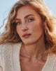Kendra Scott  - Fate Silver Hoop Earrings White CZ - Rhodium