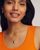 Kendra Scott- Ghost Short Pendant White Glow in the Dark Glass Necklace- Gold