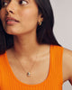 Kendra Scott- Ghost Short Pendant White Glow in the Dark Glass Necklace- Gold
